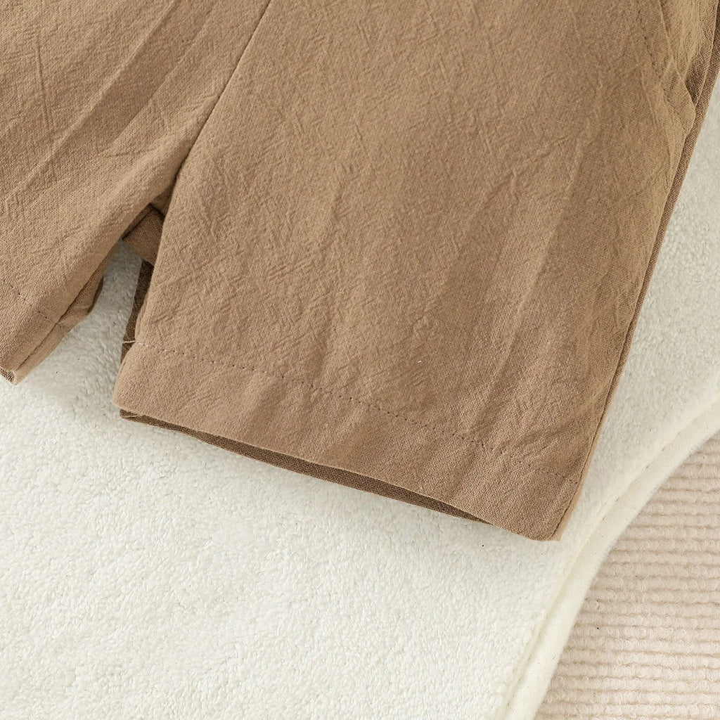 Conjunto Infantil Premium Verão – Camisa e Short com Estampa Animal para Bebês