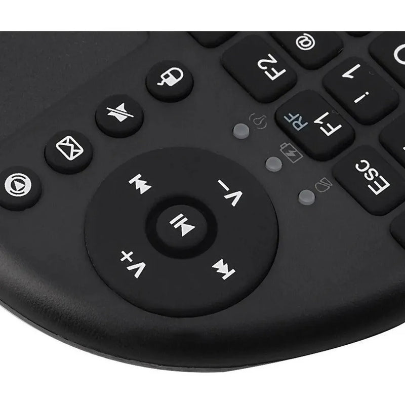 Mini Teclado Wireless com Touchpad e LED – Para Smart TV, TV Box, PC, PS3, Xbox, Notebook e Mais