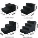 Escada Pet Anti-Escorregão para Cães e Gatos – 2, 3 ou 4 Degraus | Conforto, Segurança e Acesso Fácil