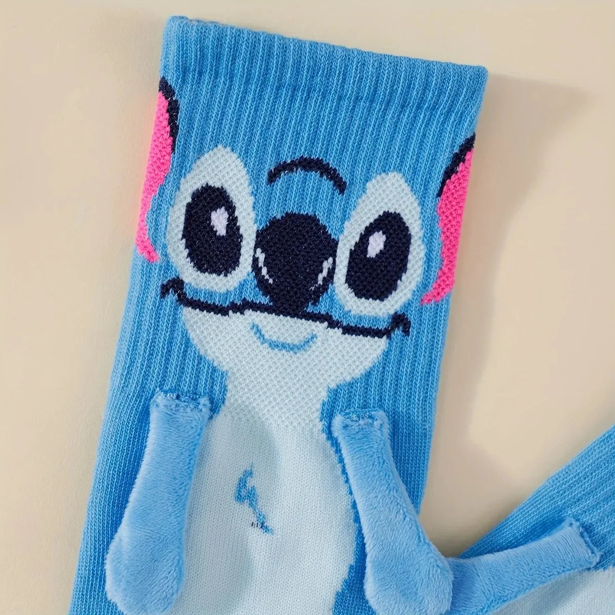 Meia Infantil Disney Stitch Kawaii | Meia Criança em Algodão Macio | Conforto e Diversão