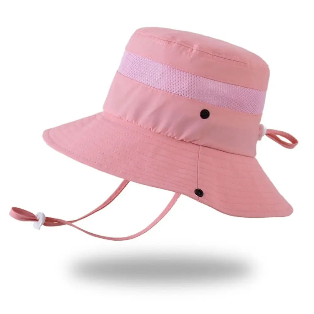 Chapéu Infantil com Proteção UV e Apito | Bucket Hat Bebê Unissex Verão | Proteção Solar com Orelhas e Pescoço