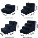 Escada Pet Anti-Escorregão para Cães e Gatos – 2, 3 ou 4 Degraus | Conforto, Segurança e Acesso Fácil