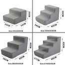 Escada Pet Anti-Escorregão para Cães e Gatos – 2, 3 ou 4 Degraus | Conforto, Segurança e Acesso Fácil