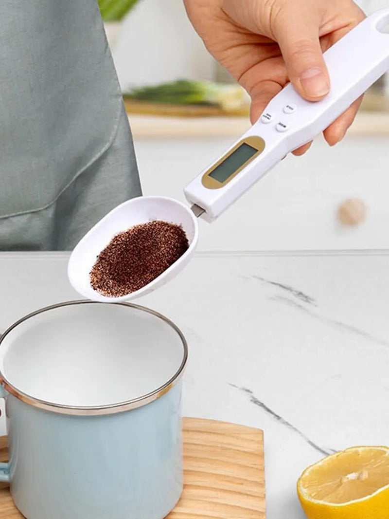 Colher com Medidor Digital para Grãos e Suplementos