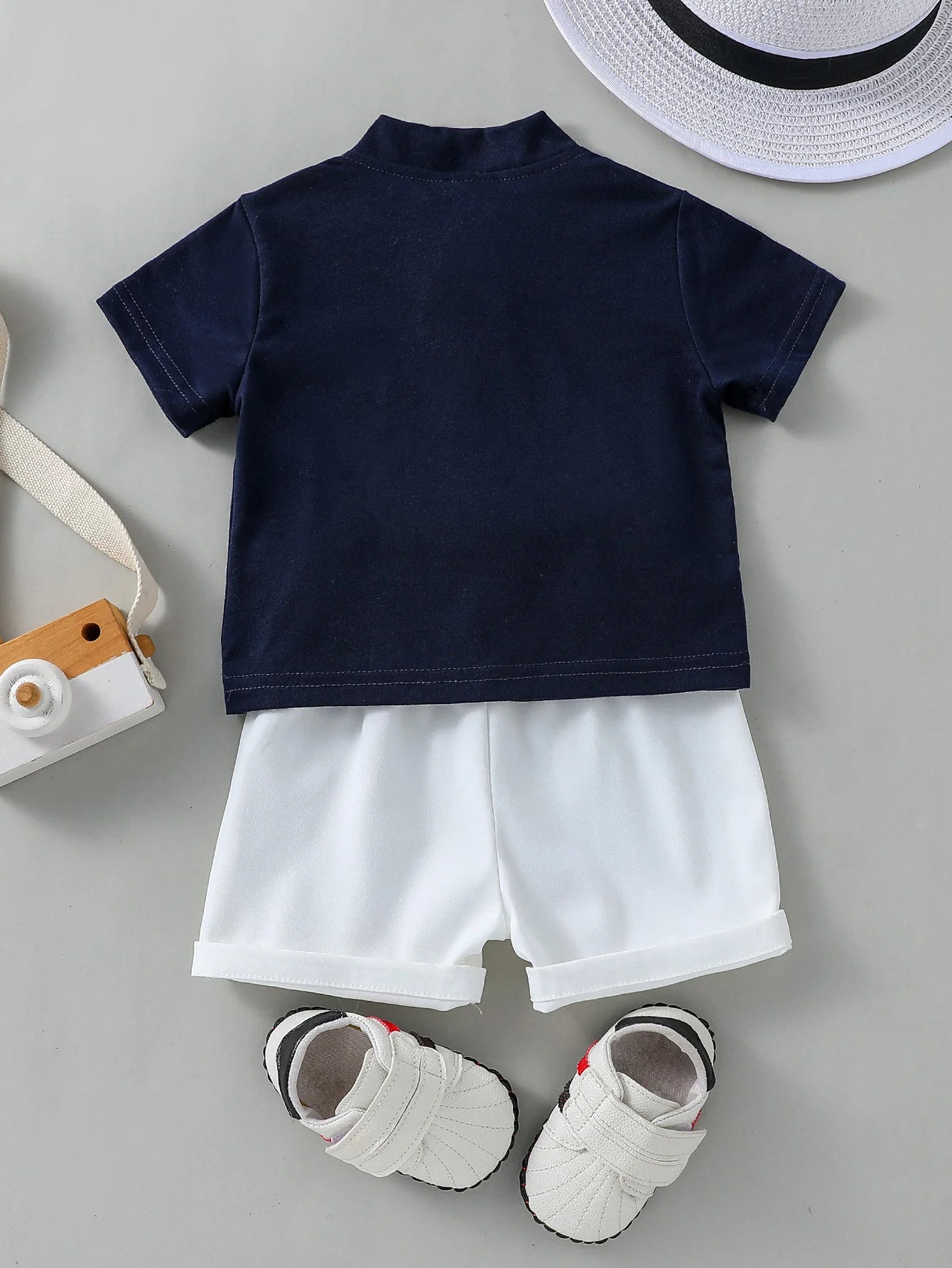 Conjunto 2 Peças Infantil Menino – Camiseta + Shorts | Look Fresquinho para o Verão ☀️👶