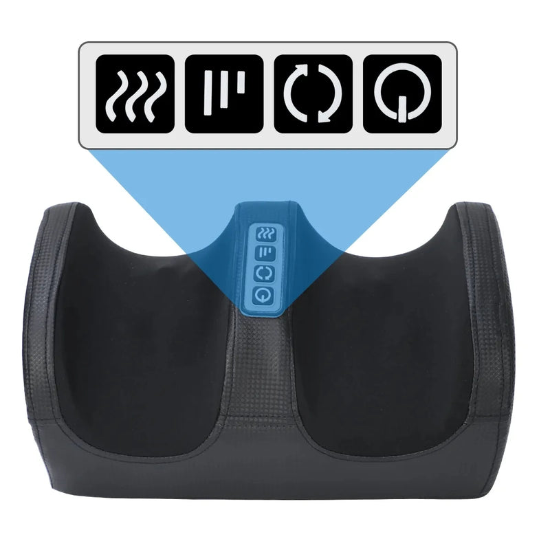 Massageador Elétrico para Pés – Shiatsu, Amas samento Profundo, Aquecido, Rolos 3D