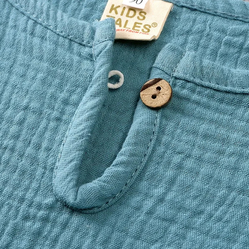 Conjunto Infantil Verão 2 Peças – Camiseta + Shorts Unissex | Algodão & Linho | 2 a 7 Anos | Leve e Confortável