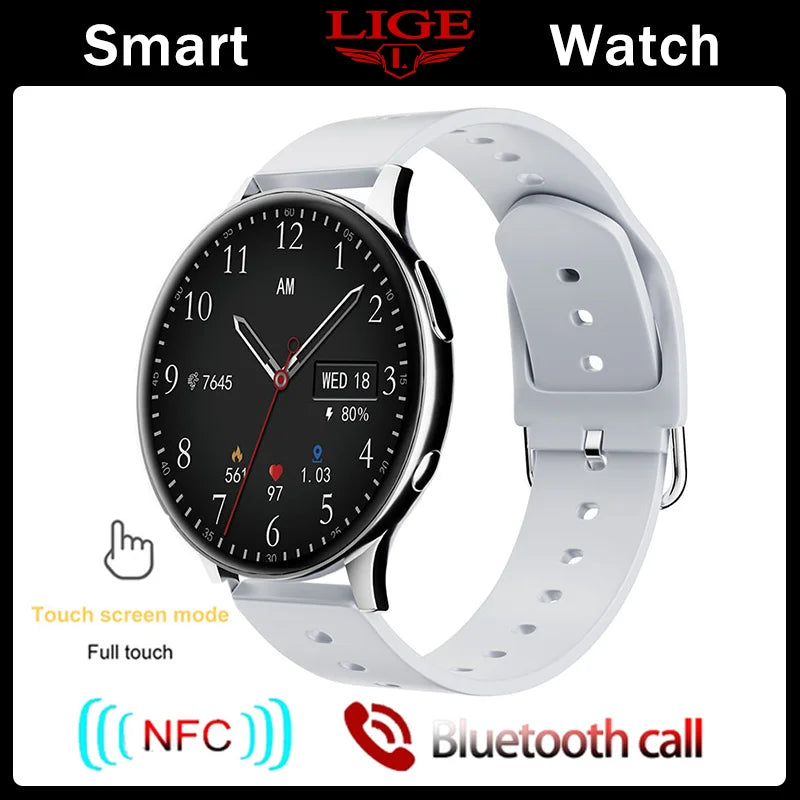 Smartwatch LIGE 2023 NFC – Completo, Elegante e Inteligente