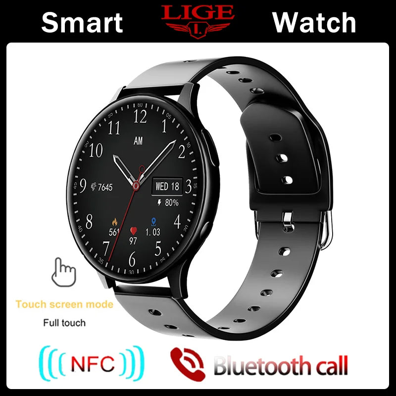 Smartwatch LIGE 2023 NFC – Completo, Elegante e Inteligente