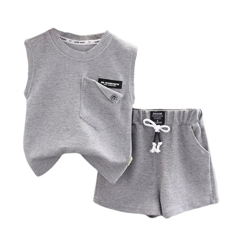 Conjunto Infantil 2 Peças – Regata + Shorts | Conforto para os Dias Quentes
